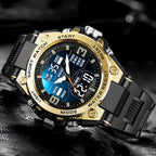 [Men's Digital Chronograph Watch] Multi-sport Chronograph Watch Men's Digital Quartz Watch With Alarm Luminous Date The Ideal Gi