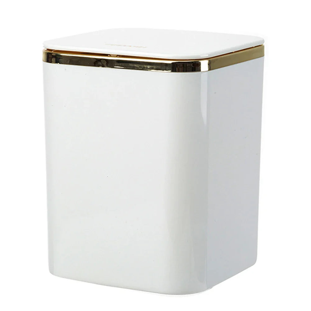 Mini Waste Bins Desktop Garbage Basket Home Table Plastic Trash Can Office Supplies Dustbins Car Portable Sundries Barrel Box Lootquake LLC
