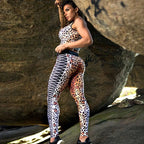 Leopard Luxe 3D Push-Up Fitness Leggings