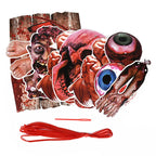 Halloween Blood Banner Paper Garland Scary Eyeball Skull Spiral Hanging Flag Halloween Party Decoration Home Haunted House Decor Lootquake LLC