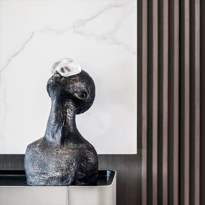 Human body sculpture creative ornaments Nordic abstract art portrait decoration home living room decorations