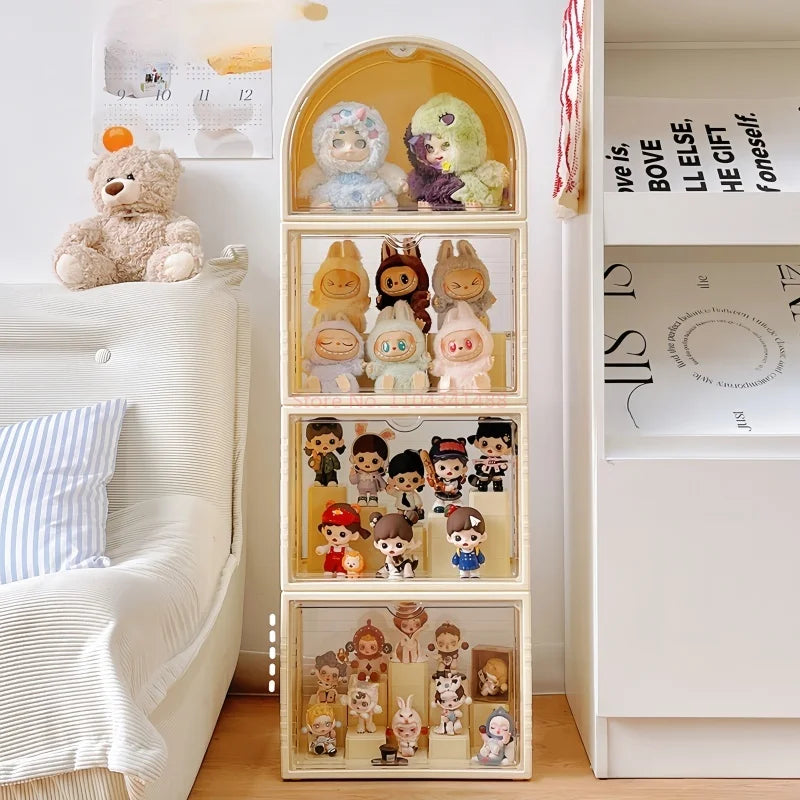 Labubu Display Box Cabinet Box Dustproof And Moisture-Proof Blind Box Toy Doll Display Stand Transparent Acrylic Storage Box Lootquake LLC