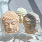Original Buddha Statue Silicone Molds Buddha Head Candle Mold Sculpture Art Wax Tool Mould Figurine Ornaments Gifts Home Decor