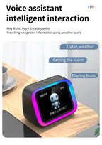 Smart Bluetooth Translator RGB Speaker 18 Languages Real-time Translation AI bluetooth 5.4 speaker with LCD display, game,alarm Lootquake LLC