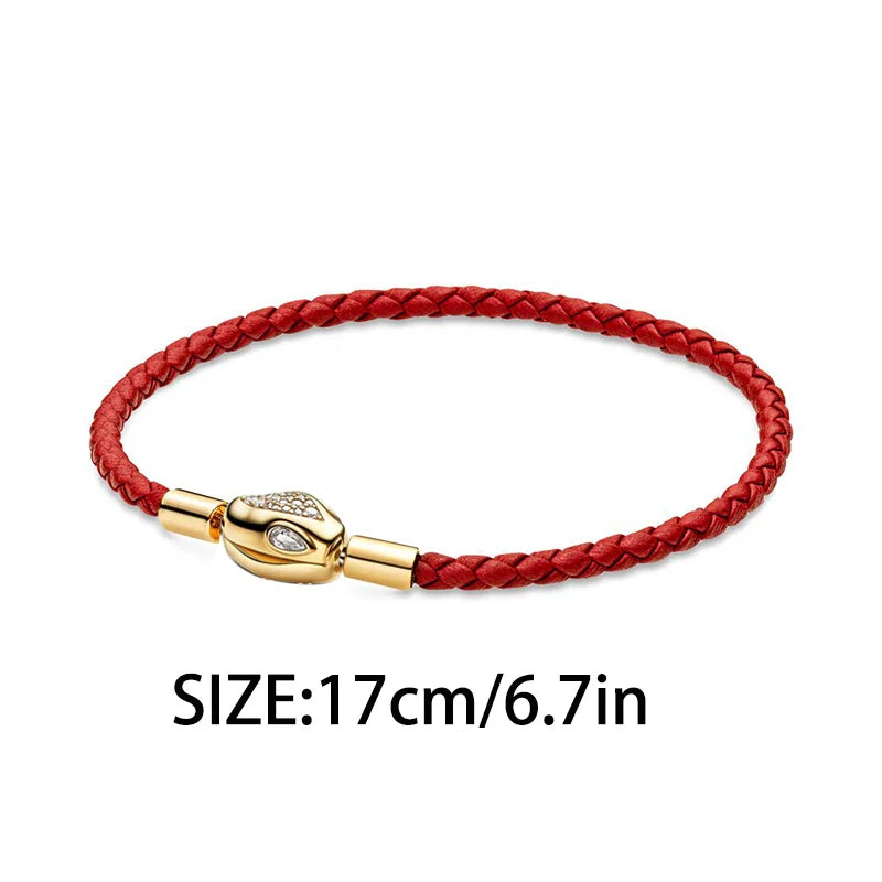 925 Silver Valentine's Day Snake Year Series Pendant Suitable for 925 Sterling Silver Original Women's Bracelet DIY Jewelry Gift Lootquake LLC