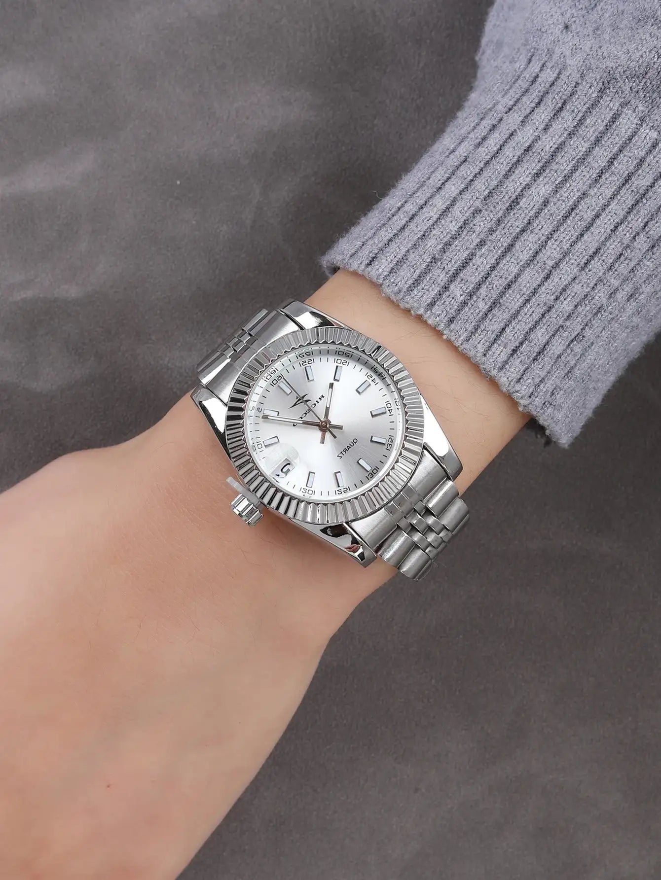 Fashion Woman Simple Quartz Wristwatch Classic Luxury Stainless Steel Watchband Ladies Watches Reloj Feminino WristWatch