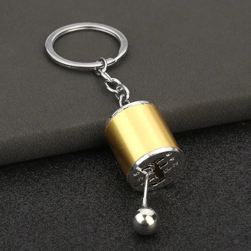 Personalized Keychain Creative Metal Mini Car Parts Manual Transmission Auto Keyring Accessories Key Ring Chain Men Lover Gift Lootquake LLC