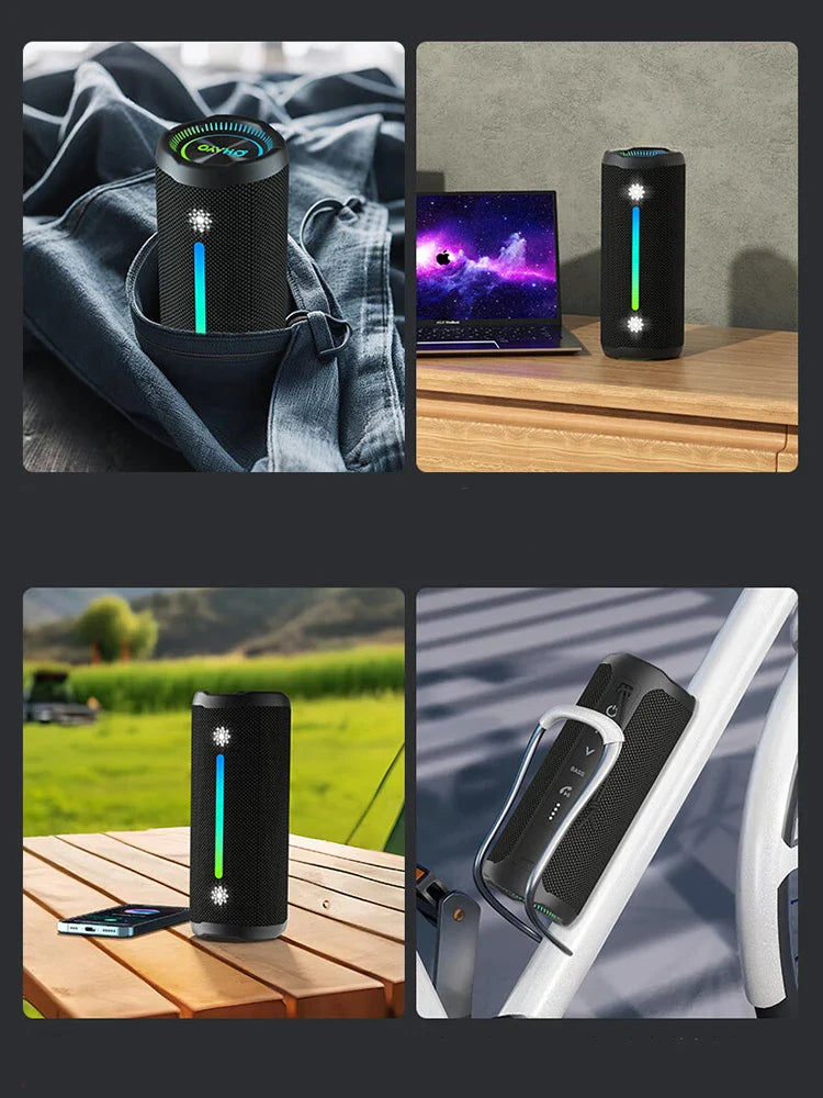 Ohayo Portable Waterproof Bluetooth Speaker 35W Drivers with Powerful 360-Degree Sound and Thundering Bass,TWS,IPX7 Waterproof Lootquake LLC