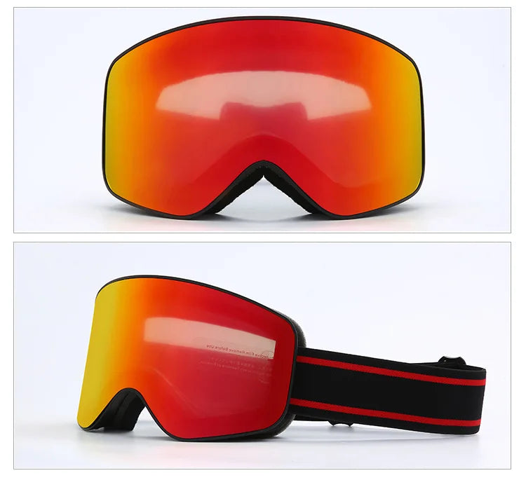 Ski Snowboard Goggles Women Men Skiing Eyewear Mask UV 400 Snow Double Anti-Fog Cylindrical - SJB-DIAMOND ELITES