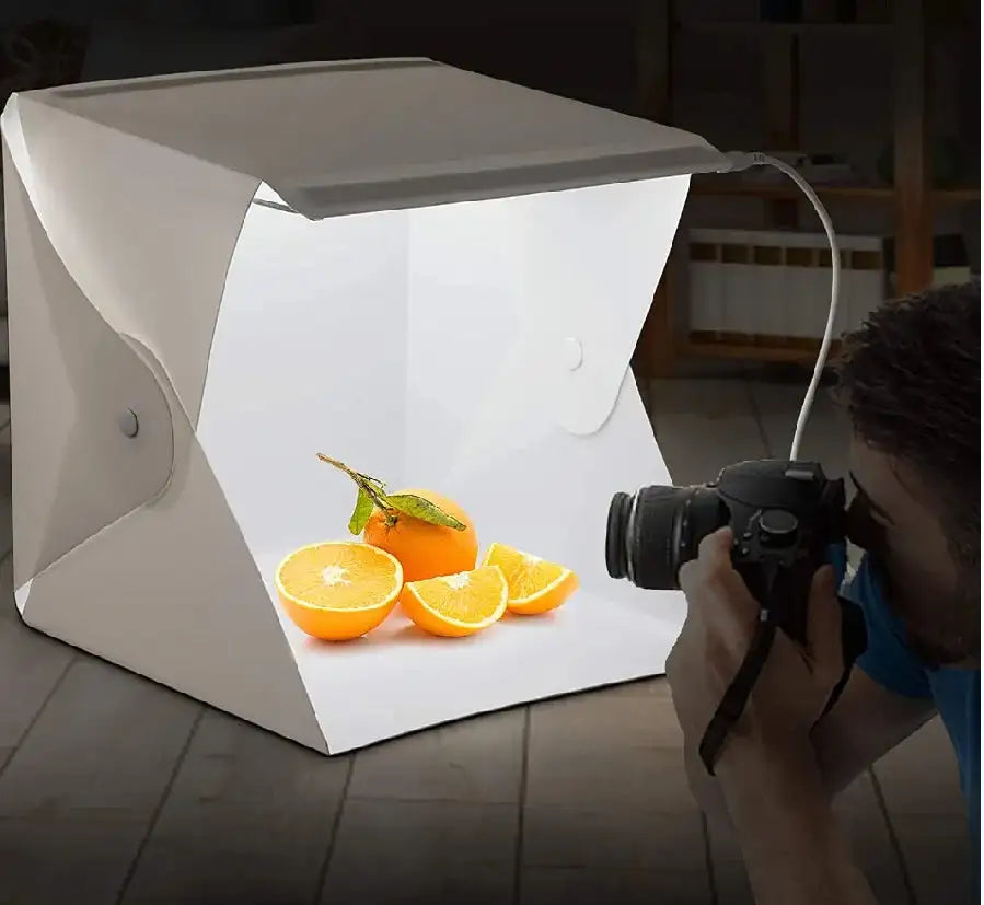 Portable Photobox Softbox Light Folding Box For Photo Studio Photography Double Led Cubes To Take Photos Products Shooting Tent