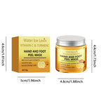 Vitamin c and turmeric hand wax mask for hands and feet, smoothing skin, gently cleansing hand mask, illuminating hand skin Lootquake LLC