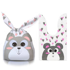 50Pcs Easter Rabbit Ear Bags Cookie Candy Gift Plastic Bags Pouch Baking Packaging for Biscuits Easter Decoration 2024 Birthday Lootquake LLC