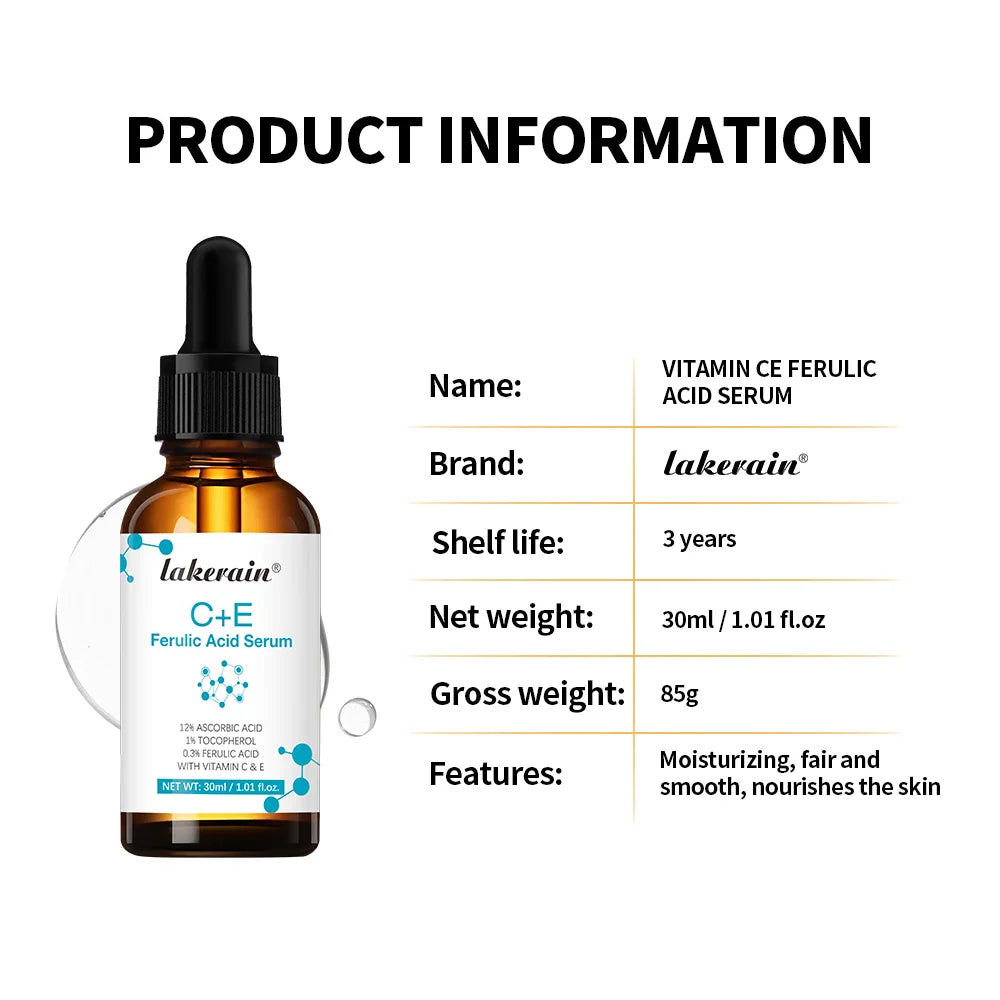 Vitamin C Face Serum Vitamin CE Serum with Ferulic Acid for Women Vitamin E&Ferulic Serum Skin Care, Vitamin C Serum for Face Lootquake LLC