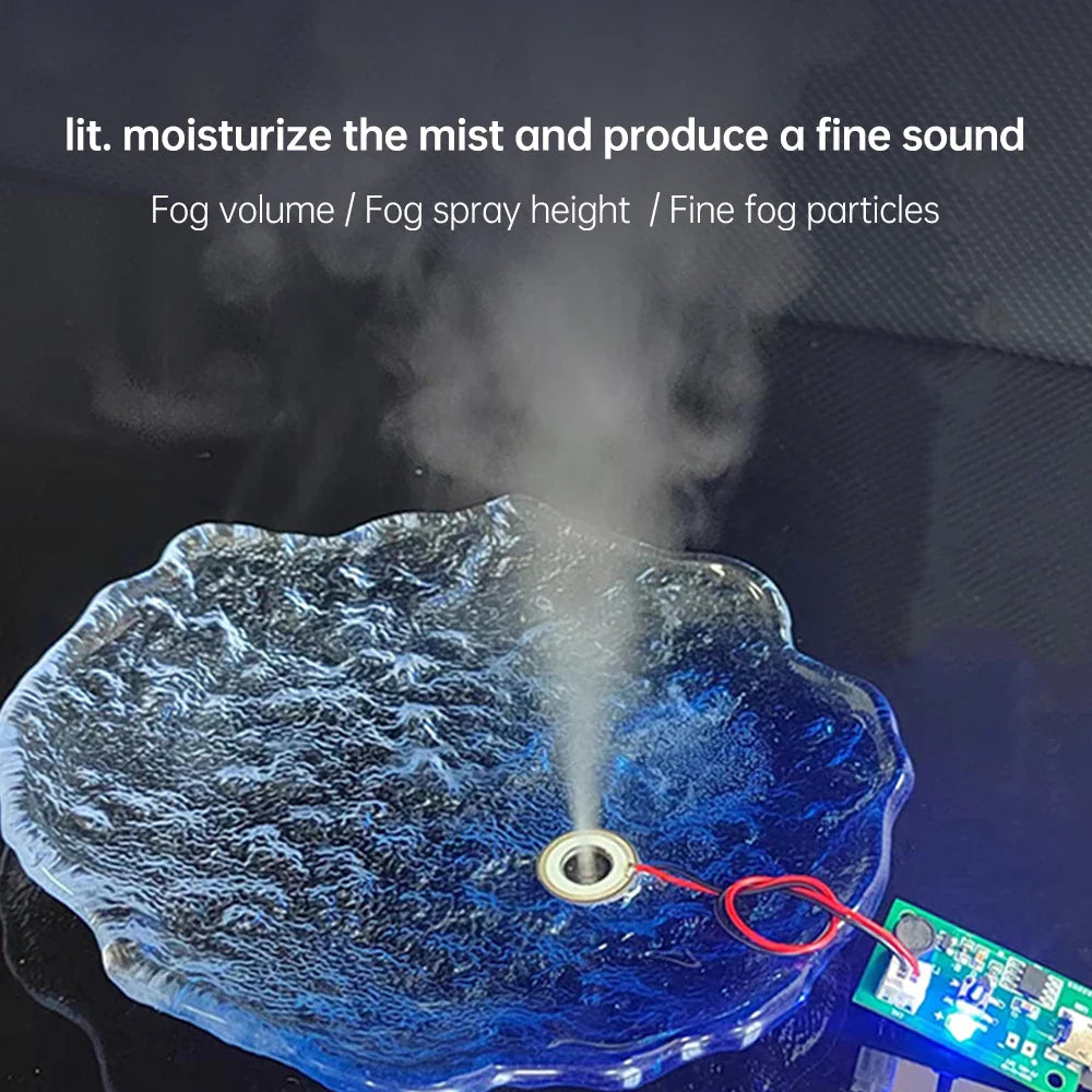 DC5V Type-C Ultrasonic Mist Maker Atomizer Transducer Atomizer Film Plate Accessories Single Spray Mini Humidifier Lootquake LLC