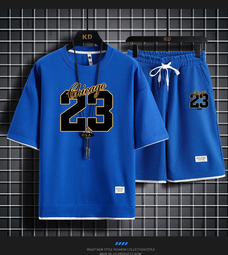 Men's Sports Suit Shorts Set THRIXINE