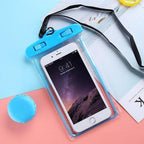 Colorful Pouch Universal Waterproof Cell Phones Useful Dropping Convenient To Use Lightweight Portable Bags Plastic Waterproof Underwater Pouch for Mobile Phone Case & Strap 3.5 -6 inch Stevvex