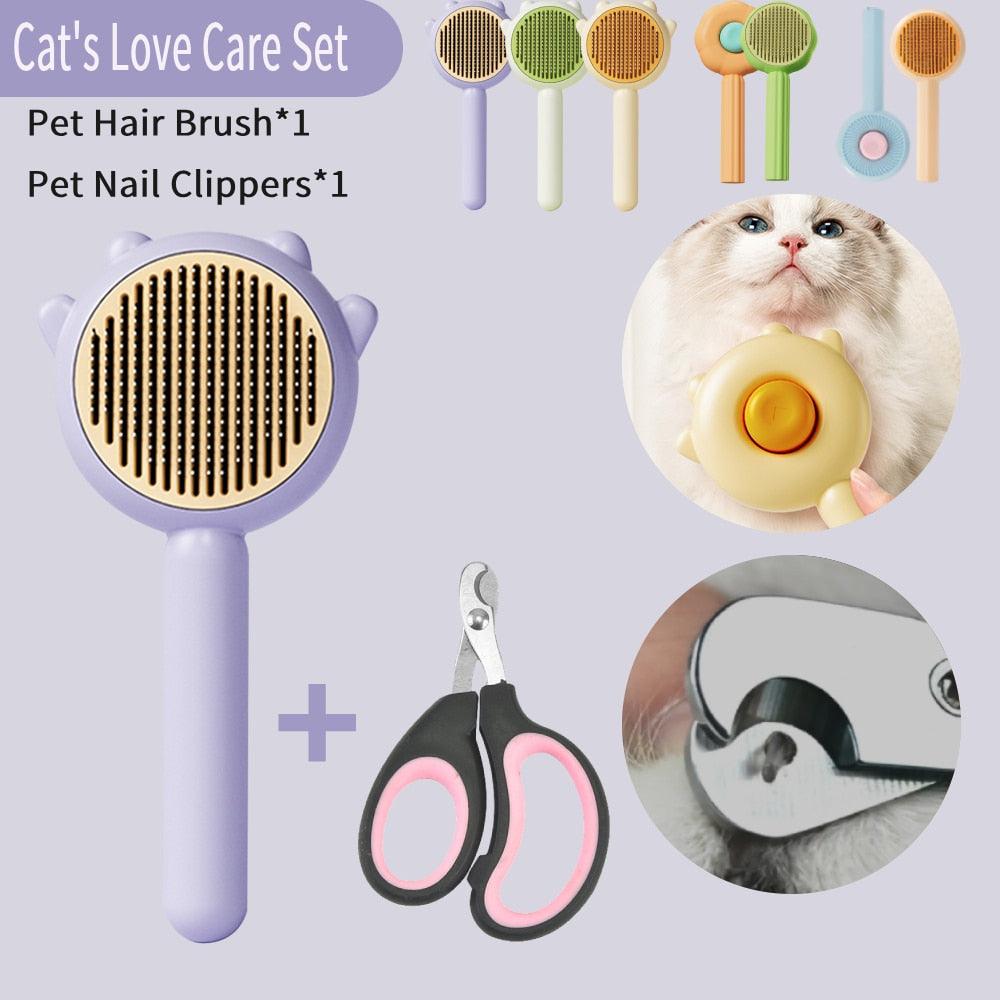 Cat Comb Massage Pet Magic Combs Hair Removal Cat and Dog Universal Needle Brush Pets Grooming Cleaning  Remove Supply Care Set  Pet Hair Cleaner Brush for Dogs Long or Short Hair Cats Pet Massage Brushes Stevvex