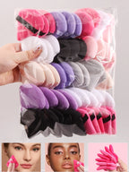 50Pcs Mixing colors randomly Triangle Powder Puff For Loose Powder Liquid Cosmetic Soft Plush Powder Puff Makeup Foundation Puff