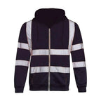 Reflective Long Sleeve Hoodie Winter Safety Coat Lootquake LLC