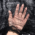 2M/4M Halloween Decorations Black Creepy Gauze Cloth Window Table Door Net Spooky Fancy Dress Party Haunted House Wall DIY Decor