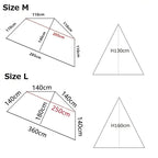 Ultralight Pyramid Tent‘s Inner Tent Outdoor Rodless Summer Mesh Tent Portable Backpacking Hiking Camping Teepee Inside Tent