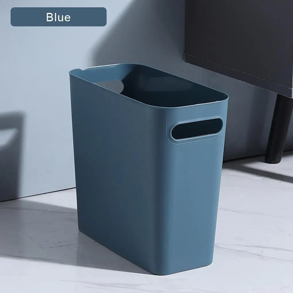 Slim Large Trash Can Wastebasket Garbage Container High-Capacity for Bedroom Kitchen Office Storage Bin Orange Lootquake LLC