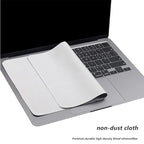 Microfiber Dustproof Laptop Screen Cleaning Cloth for MacBook Pro 13/15/16 Protective Notebook Palm Keyboard Blanket Cover