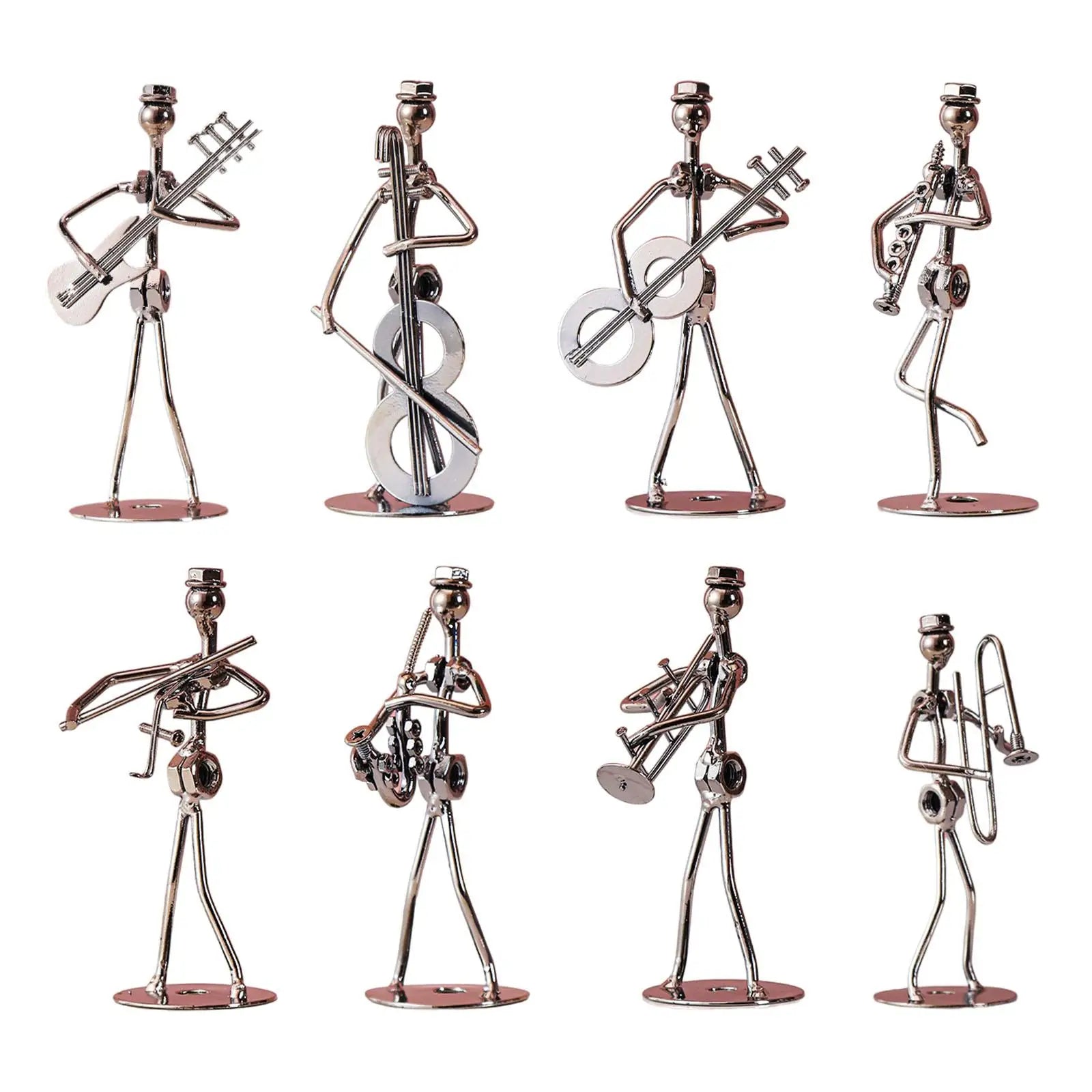 Musical Man Statue Musician Tabletop Figurine for Tabletop Spring Office Lootquake LLC