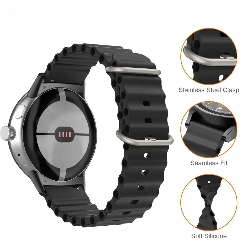 Google Pixel Silicone Strap - Comfortable, Waterproof Design BandsCo Straps