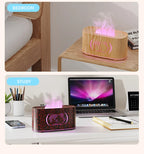 Map Humidifier Colorful Gradient Flame Aroma Diffuser Home Hotel Desktop USB Air Humidification Lootquake LLC