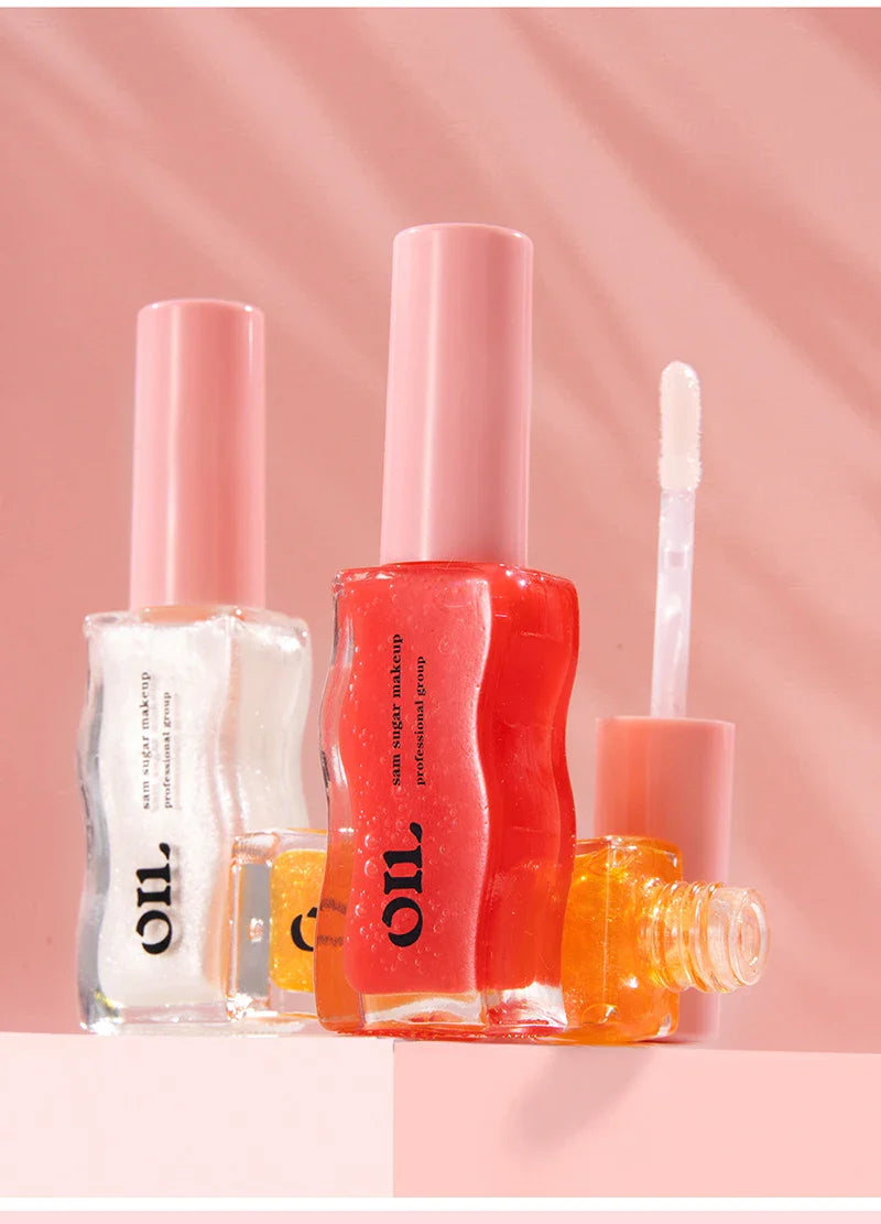 Water Light Honey Essence Lip Oil Long Lasting Moisturizing Fruity Shimmer Jelly Reduce Lip Lines Liquid Lipstick Gloss Makeup Lootquake LLC