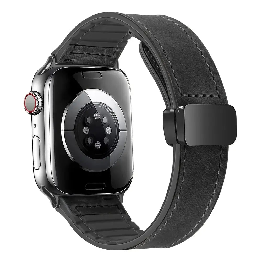 Apple Watch Genuine Leather Band - Stylish Magnetic Strap - SJB-DIAMOND ELITES