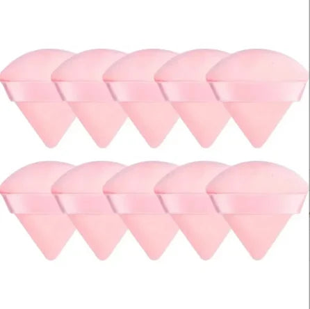 Wholesale 10/ 12 Pcs Triangle Powder Puff Wet Dry Use For Loose Powder Liquid Cosmetic Soft Plush Powder Puff Makeup Foundation Lootquake LLC