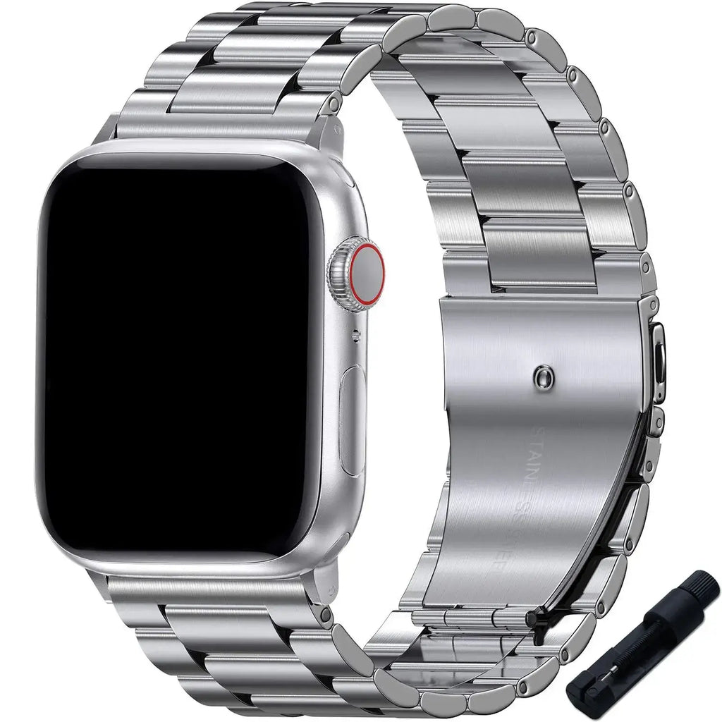 Apple Watch Stainless Steel Band - Sleek Durable Design - SJB-DIAMOND ELITES