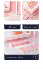 Home Bluetooth Gaming Speakers Portable USB Subwoofer Surround Stereo Sound Amplifiers Soundbar Speaker Desktop Speakers For PC Lootquake LLC