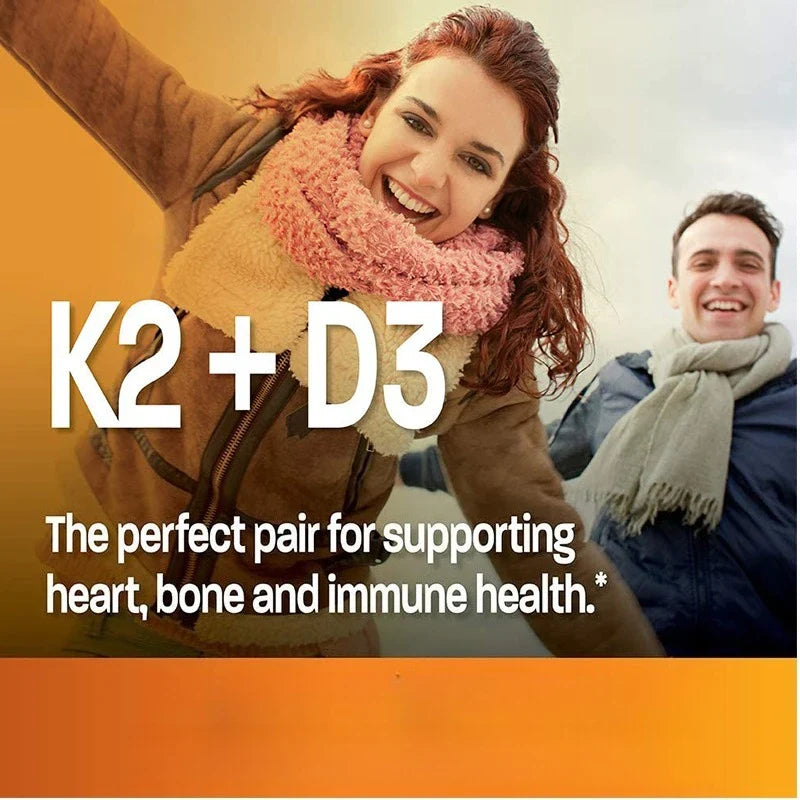 Vitamin D3 + K2(MK7) Supplement - Bone, Joint, Heart, Immune, Teeth and Skin Health Support - Non-GMO Supplement Lootquake LLC