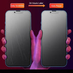 4pcs Matte Film For Iphone 11 12 13 Pro Max Mini Frosted Screen Protectors For Iphone X Xr Xs Max 6 6s 7 8 Plus Se Anti Glare Matte Finish Anti-fingerprint Film Stevvex