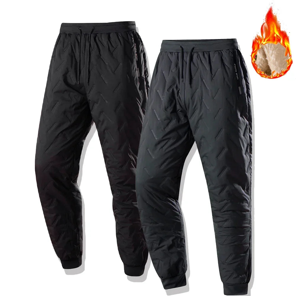 Men's Winter Thick Warm Arctic Velvet Thermal Waterproof Windproof Casual Sweatpants - SJB-DIAMOND ELITES