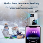 4K PTZ IP Camera Outdoor Waterproof Dual Lens 5G WiFi Security Camera Auto Tracking Video Surveillance Camera Baby Monitor Lootquake LLC