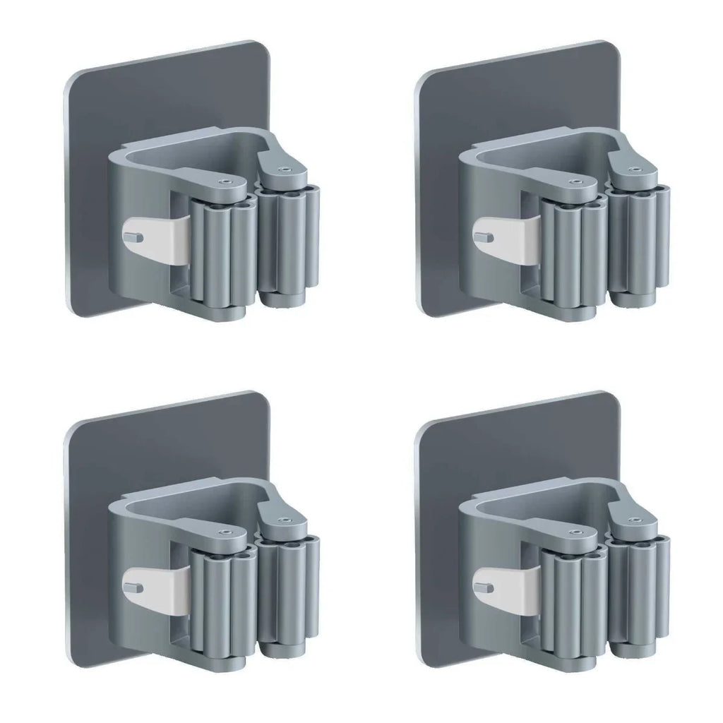 2/4PCS Home Storage Rack Bathroom Suction Hanging Pipe Traceless Hooks Wall Mounted Mop Organizer Holder Waterproof Broom Hanger Lootquake LLC