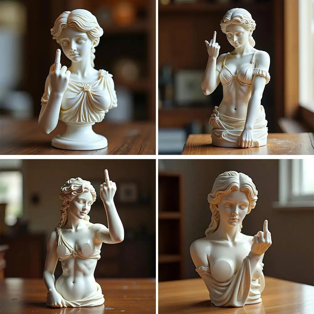 Statue Of Vienna Goddess Funny Goddess Statue 3D Resin Craft Ornaments Unique Design Cultural Symbol Office Home Decoration 2025