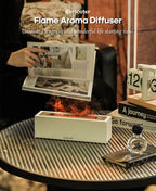 KINSCOTER Flame Aroma Diffuser Air Humidifier Ultrasonic Cool Mist Maker Fogger LED Essential Oil Lamp Realistic Fire Difusor Lootquake LLC