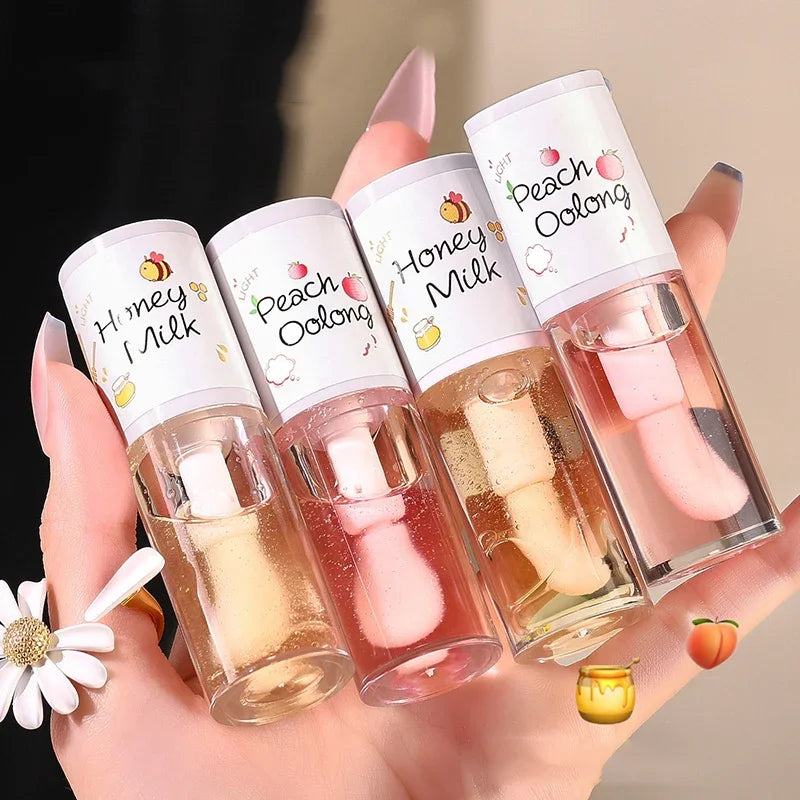 Moisturizing Balm Lip Gloss Labial Lips Moisturizer Jelly Lipstick Bright Oil Big Lip Brush Make Up Korean Beauty Cosmetics Lootquake LLC