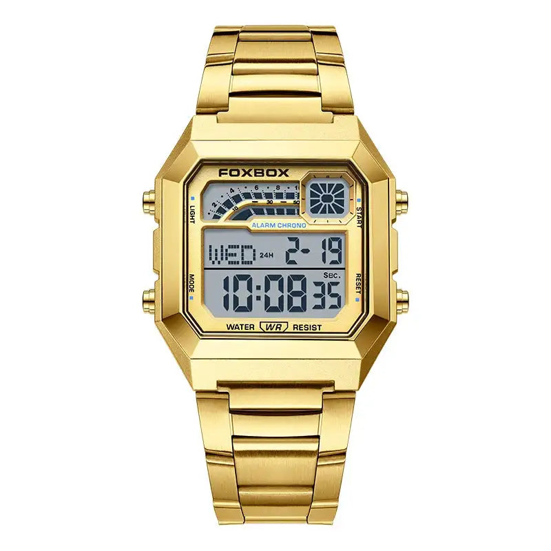 LIGE 2025 Men's watches Luxury LED Luminous Date Wristwatch Waterproof Sports Square  Casual Quartz Watches male reloj hommes