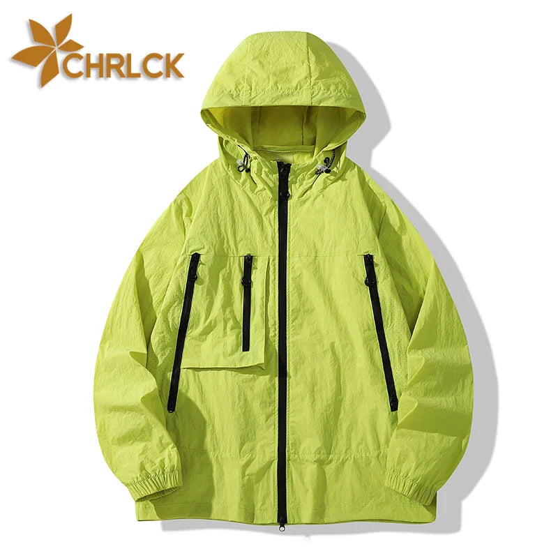 CHRLCK Unisex Hiking Jacket Summer UPF50+ Windbreaker Quick Drying Camping Trekking Fishing Jackets Sun Protection Coats