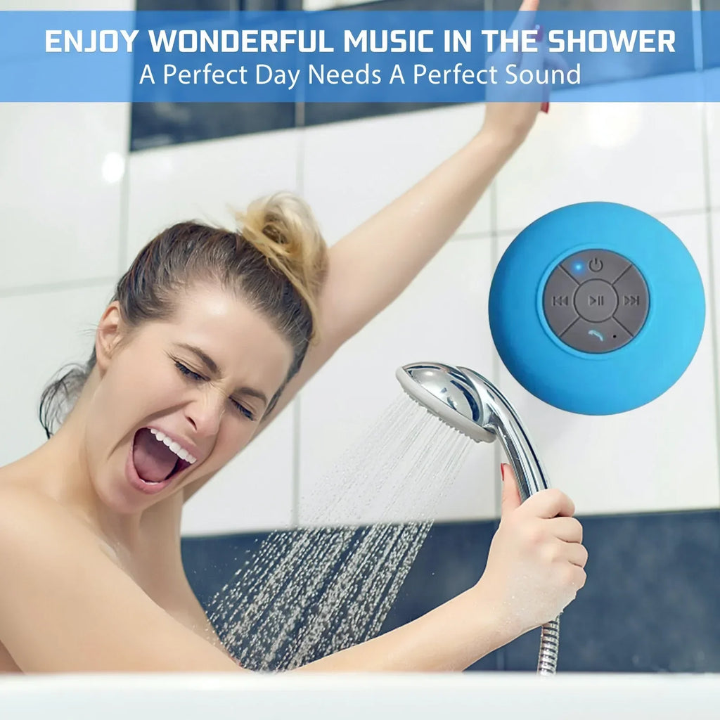 Wireless Bluetooth Waterproof Speaker With Suction Cup Sound For Car, Shower Sound Lootquake LLC