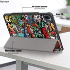 Redmi pad 2022 10.6 For Tablet Xiaomi Pad 5 Case Kids Folding Smart Cover Leather Protective Cover Mi Pad 5 Pro Case Stand Function Leather Case Cover Printed High Quality Leather Protective Cover Stevvex