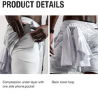 FlexiFit 2-in-1 Performance Running Shorts