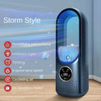 Portable USB Air Cooler Leafless Electric Fan 6 Speed Silent Timer Air Conditioner Cooling Fan Humidifier Conditioning Fan Lootquake LLC