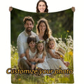 Custom Blanket With Photo Personalized Picture Blanket Memorial Family Flannel Blanket For Boy Girlfriend Lootquake LLC